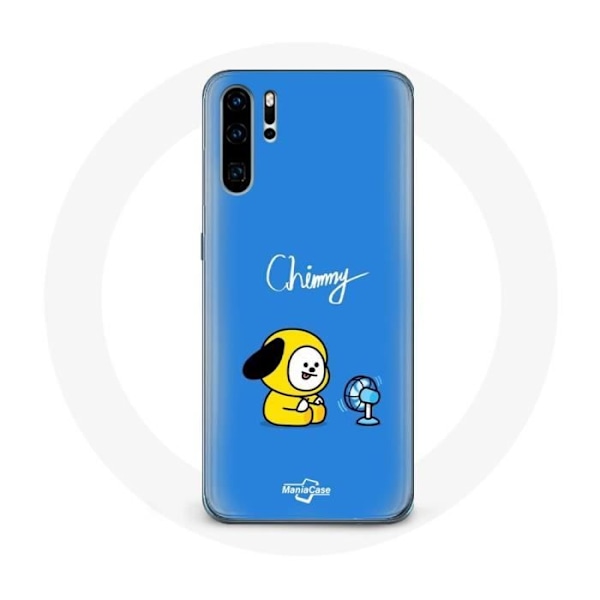 Coque för Huawei P30 Pro Bangtan BTS BT21 Chimmy Jimin Blå Bakgrund