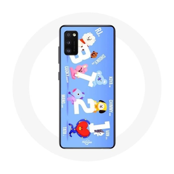Coque för Samsung Galaxy A41 BTS Bangtan Sonyeondan BT21 Van Tata Chimmy Cooky Rj Koya Shooky Och Ma