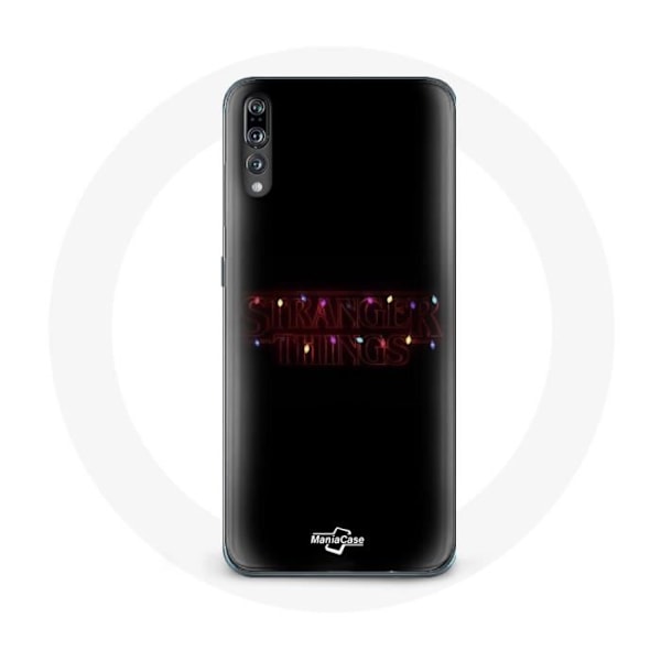Coque för Huawei P20 Stranger Things Affisch Logotyp God Jul