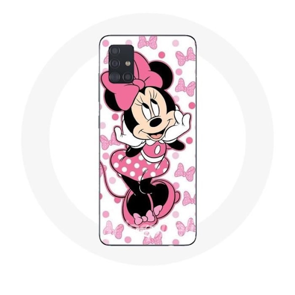 Coque för Samsung Galaxy A71, Minnie Mouse söt tecknad film rosa