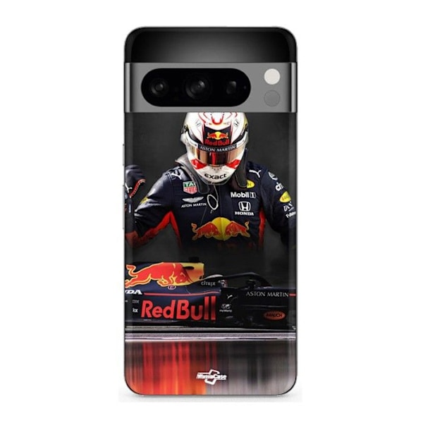 Coque - MANIACASE - Google Pixel 8a Pro - Flexibel - MOTO GP Formula Max Verstappen - Svart Svart