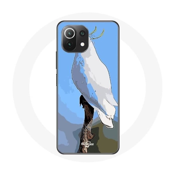 Skydd för Xiaomi Mi 11 Lite - Kakadu Papegojor - Flexibel - Vit - Smartphone-skydd - Unisex Vit