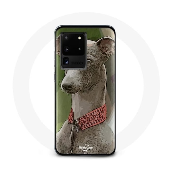 Coque - Samsung - Galaxy S20 Ultra - Souple - Lévrier greyhound - Grå Grå