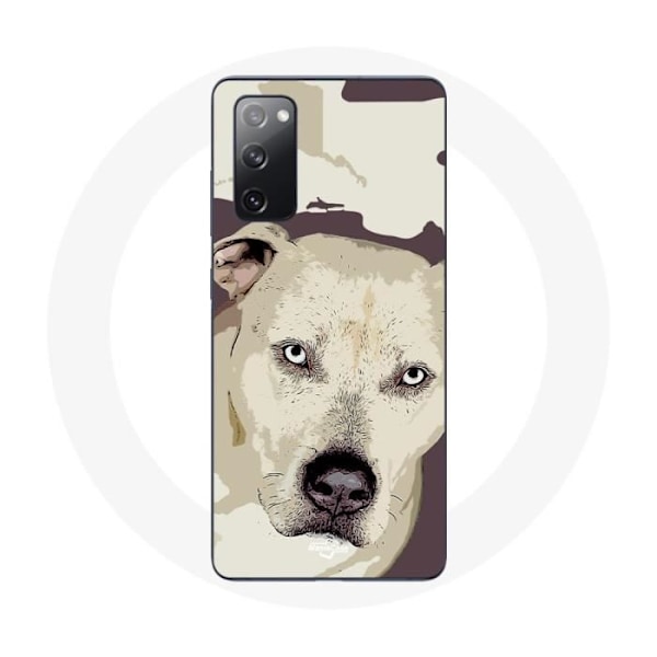 Fodral för Samsung Galaxy S20 FE Vit Pitbull Hund