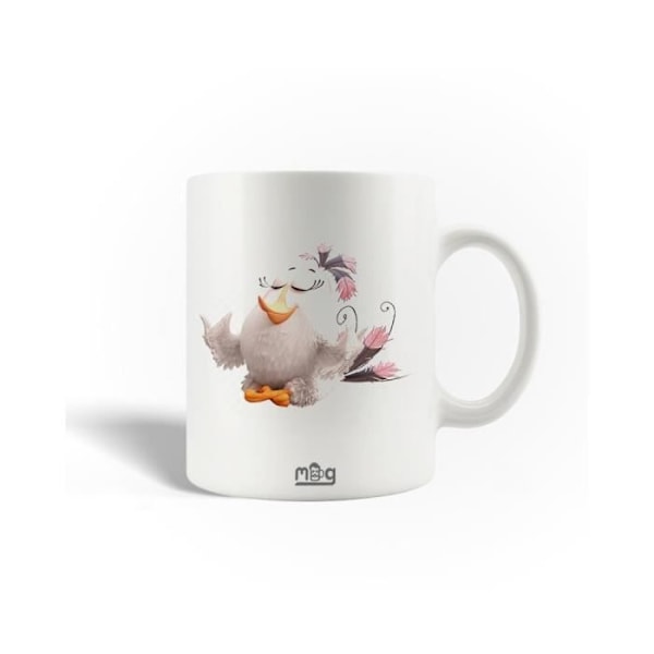 Mugg i keramik Angry Birds vit rosa