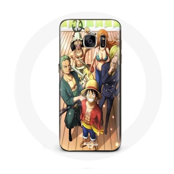 Coque - Maniacase - Samsung Galaxy S7 - One Piece Luffy - Silikon - Mjuk svart