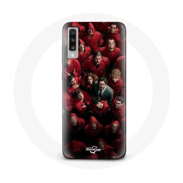 Coque - La casa de papel - Samsung Galaxy A50 - Blød - Sort - Beskyttelse