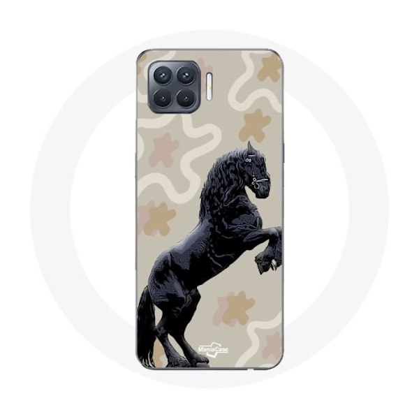 Coque - Frison - Oppo A93 - Svart - Mjuk - Syntetiskt skydd Svart