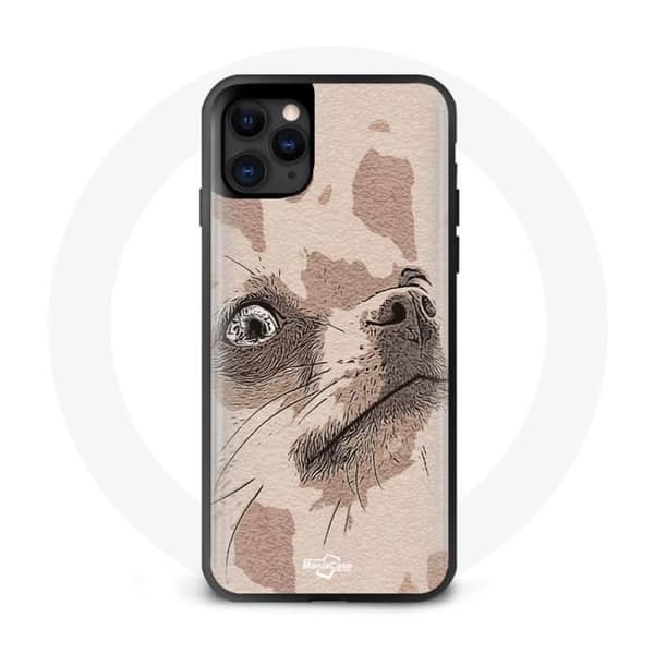 iPhone 13 mini cover Chihuahua lys kaffe farve