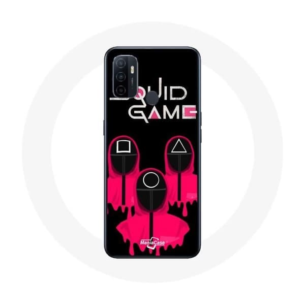 Oppo A53 Coque Squid Game Neliö- ja Ympyrämaskit