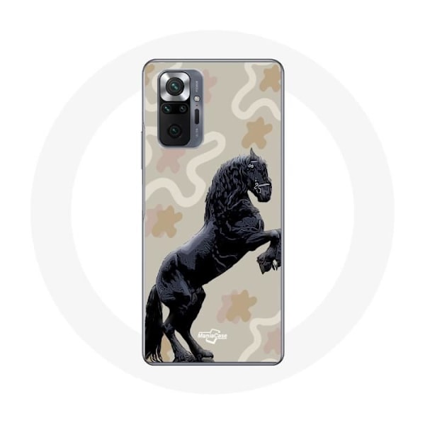 Coque för Xiaomi Redmi Note 10 Pro Frison Svart Hästras