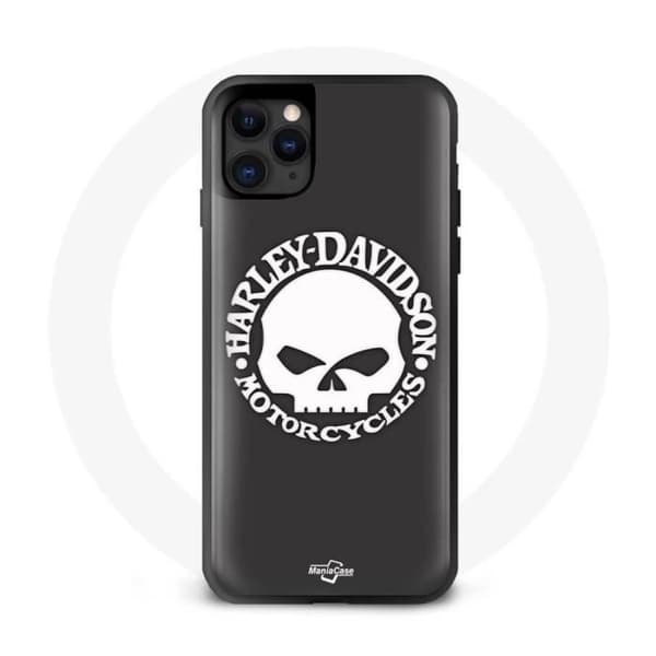 Coque - maniacase - Iphone 12 - Sort - Fleksibel - Harley Davidson Svart