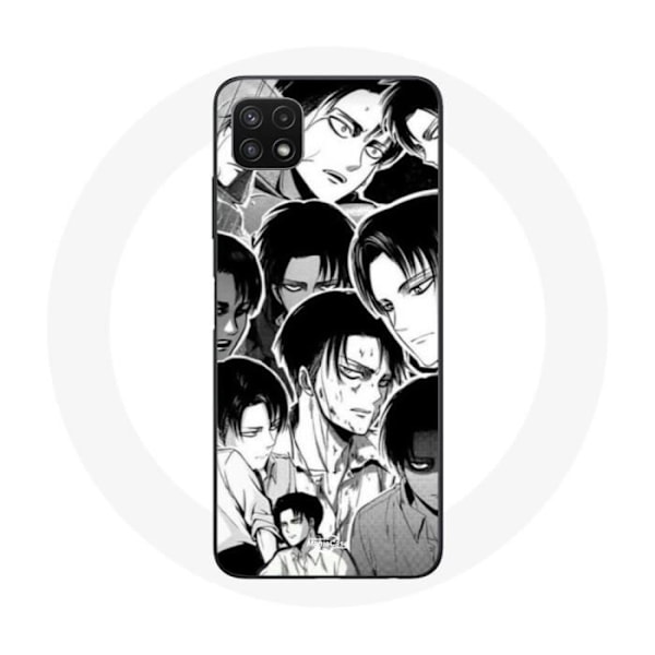 Coque - Maniacase - Samsung Galaxy A22 5G - Attack on Titan - Levi Ackerman - Flexibel Svart