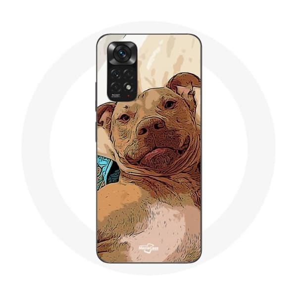 Cover til Xiaomi Redmi Note 11S American Pit Bull Terrier Brun