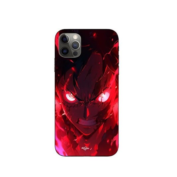 Coque - Maniacase - Iphone 12 Pro - One Piece Luffy Gear Art - Mjuk - Röd
