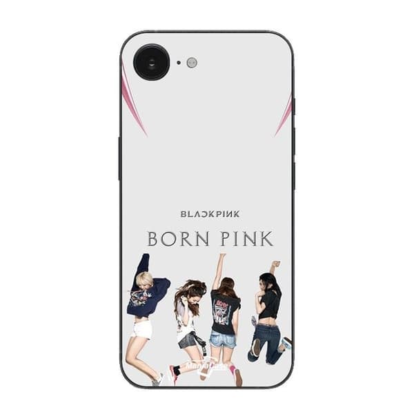 Coque Maniacase För Iphone 16E blackpink born pink Kpop Svart