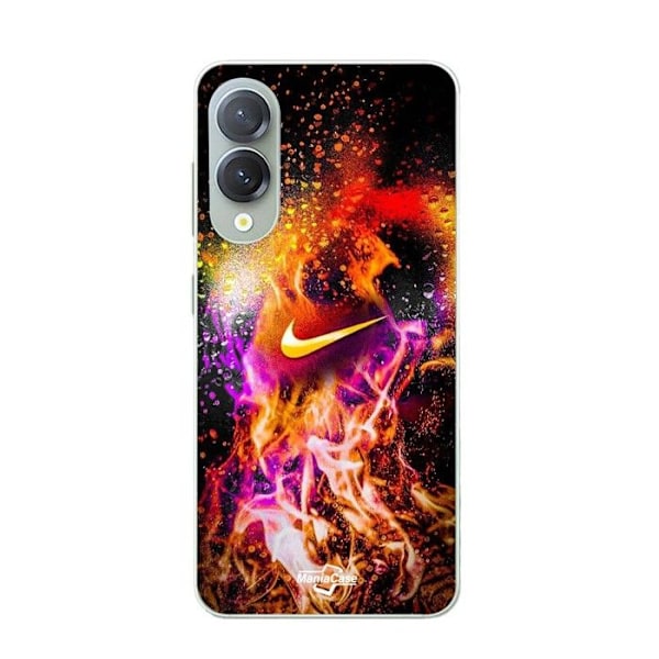 Telefonfodral - Nike - Samsung Galaxy S25 Edge - Silikon - Färggmålning - Svart Svart