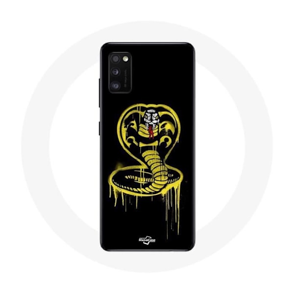 Coque för Samsung Galaxy S20 Plus Cobra Kai Logotyp Gul Svart Bakgrund Serie