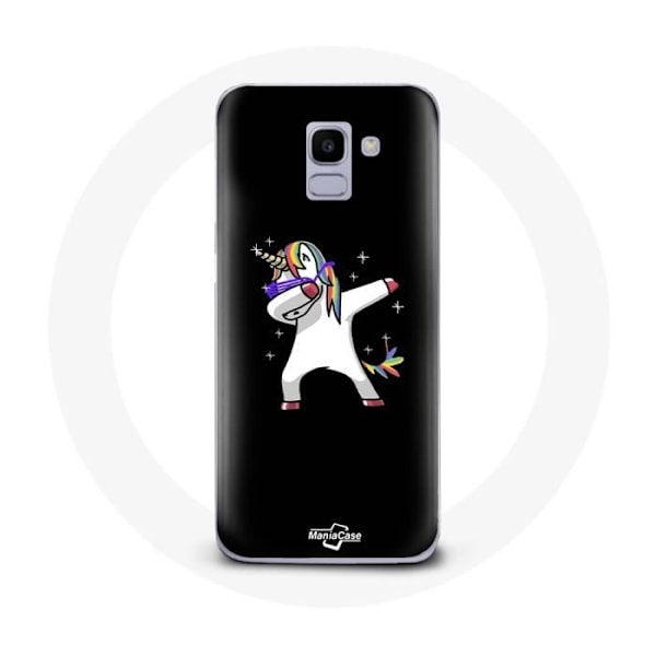 Coque - Dab - Samsung Galaxy J6 2018 - Mjuk - Flerfärgad - Enhörning Flerfärgad