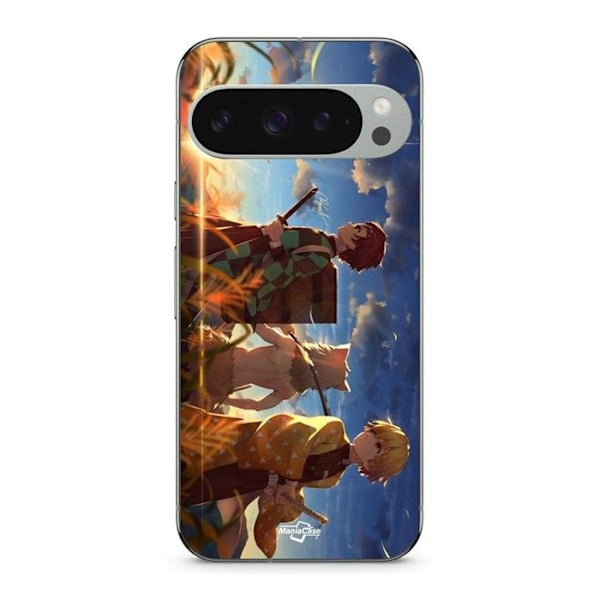Coque - Maniakåpa - Google Pixel 9 Pro - Silikon - Mjuk - Tanjiro Inosuke Zenitsu Svart