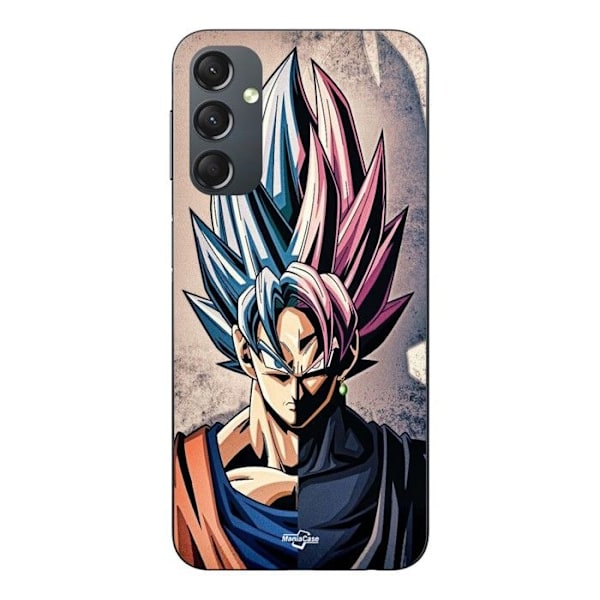 Coque - Maniacase - Samsung Galaxy A24 - Dragon Ball Z - Goku SSJ - Mjuk Svart