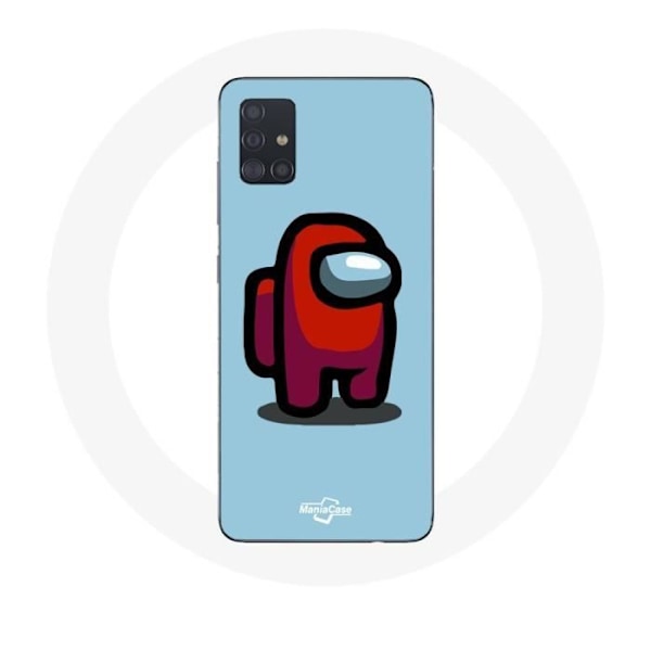 Coque för Samsung Galaxy A71 Among Us videospel Blå bakgrund