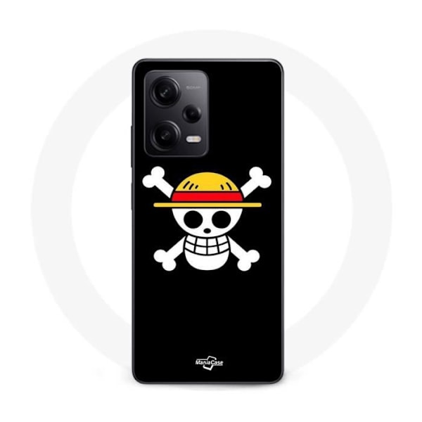 Coque Maniacase för Xiaomi Redmi Note 12 Pro 5G One Piece Piratflagga Rap och Straw Hat