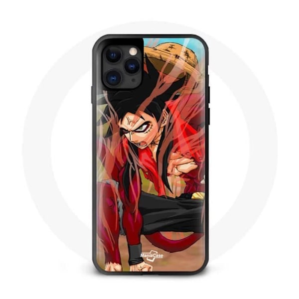 Fodral - Maniacase - Iphone 11 - Luffy Gear One Piece - Silikon - Mjuk - Svart svart
