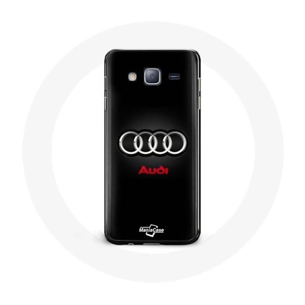 Coque för Samsung Galaxy j5 Audi Logotyp Metall svart bakgrund