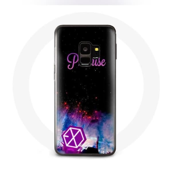Coque för Samsung Galaxy S9 Exo Grupp K-pop Logotyp Låt Löfte