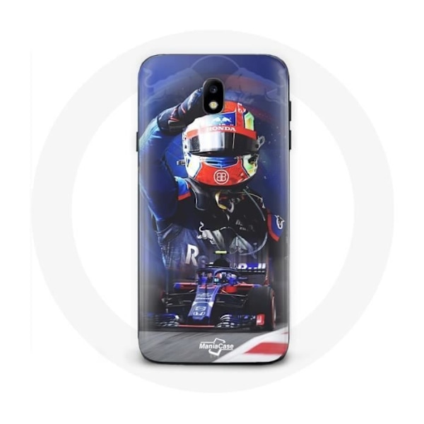 Skal för Samsung Galaxy J5 2017 Formel 1 Pierre Gasly F1-förare Röd Blå