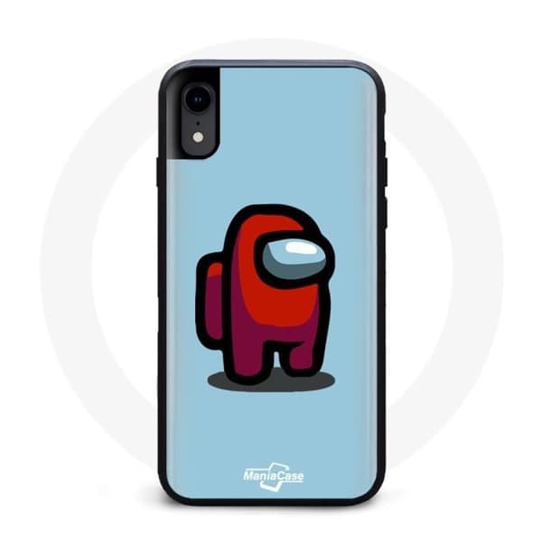iPhone X Cover Among Us Karakter Med Grøn Blad