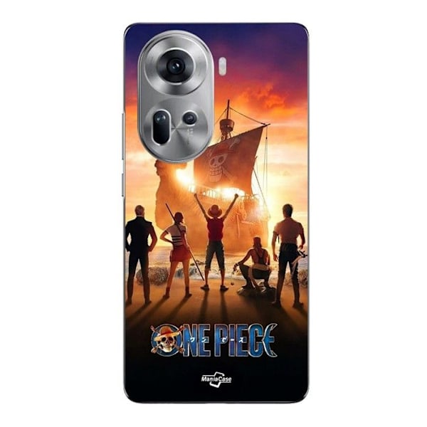 Telefonfodral - Maniacase - Oppo Reno 11 5G - Silikon - Mjuk - One Piece Manga Anime Svart