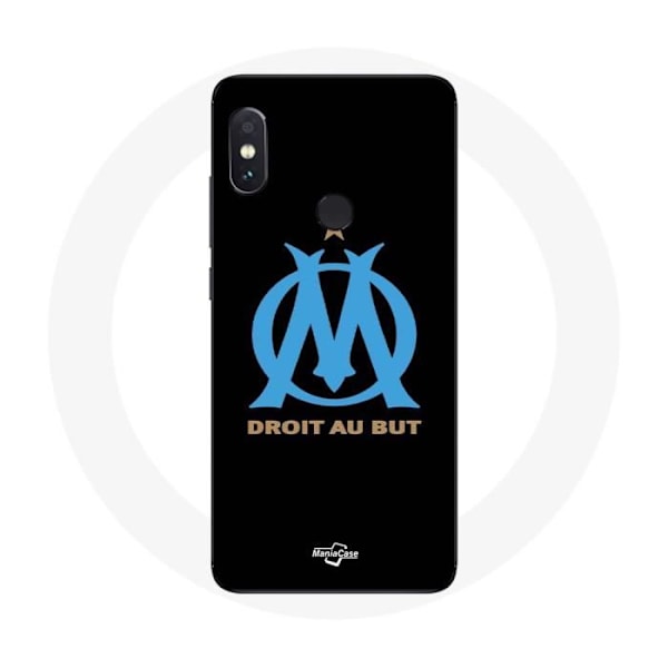 Skydd för Xiaomi Redmi Note 5 AI Dual Camera Olympique de Marseille Logotyp Svart Bakgrund