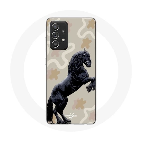 Coque - Frison - Samsung Galaxy A52 - Svart - Mjuk - Skydd Svart