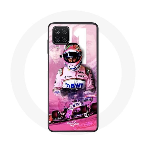 Skydd för Samsung Galaxy A22 4G Formel 1 Sergio Pérez F1-förare Rosa