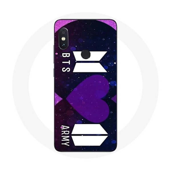 Coque för Xiaomi Redmi Note 5 AI Dual Camera Bangtan Sonyeondan Logotyp BTS och Logotyp ARMY I Purple You