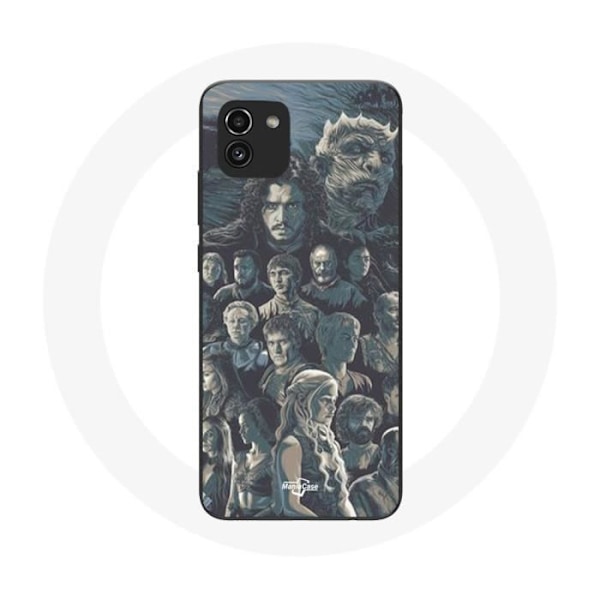Coque - Game of Thrones - Galaxy A03 - Silikon - Mjuk - Karaktärer Grå