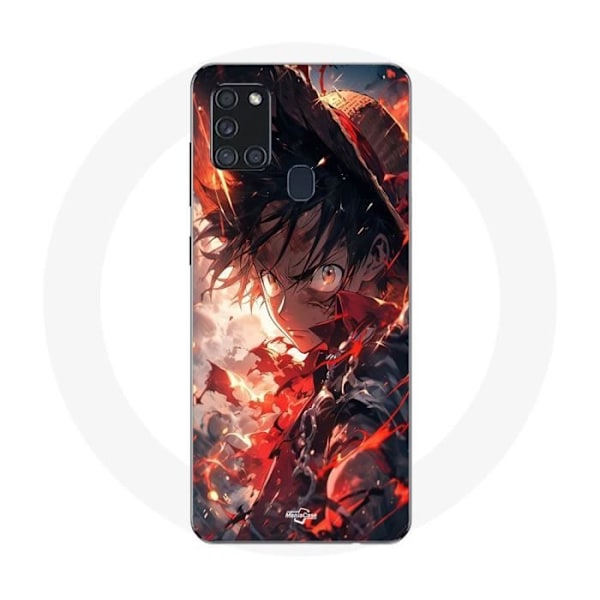 Coque Maniacase för Samsung Galaxy A21s One piece Luffy arg konst manga anime