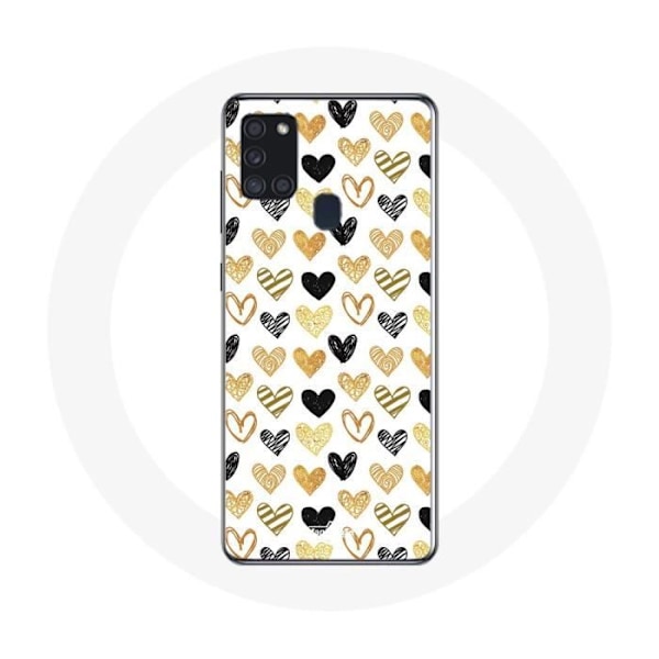 Coque Samsung Galaxy A21S Hjärtan Bakgrund