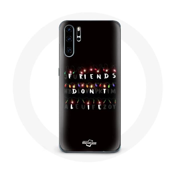 Coque för Huawei P30 Stranger Things Affisch Friends Don't Lie God jul
