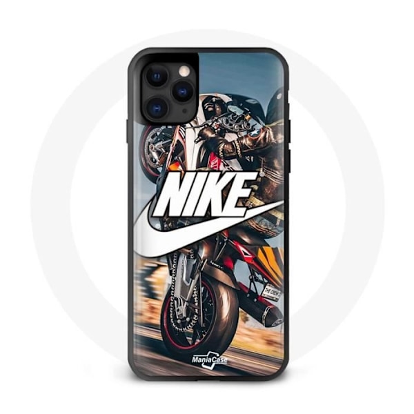 Coque - Maniacase - Iphone 11 Pro Max - Nike-logotyp - Silikon - Mjuk svart