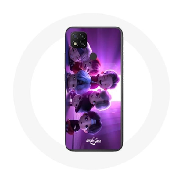 Coque för Xiaomi Redmi 9C BTS TinyTAN Animation Affisch RM Jin Suga J-Hope Jimin V Och Jungkook Mic