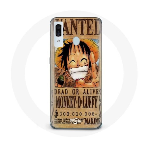 Skyddsfodral för Samsung Galaxy A20e One Piece wanted Luffy