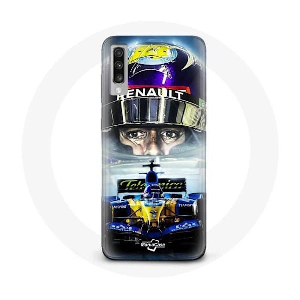 Coque för Samsung Galaxy A50 Formel 1 Fernando Alonso Díaz spansk F1-racerkusk.