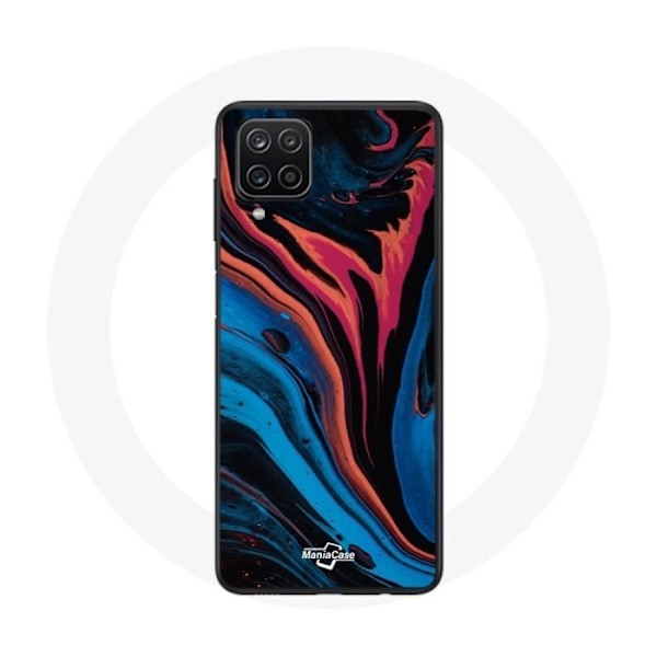 Skydd för Samsung Galaxy A42 5G Abstrakt textur blå svart röd