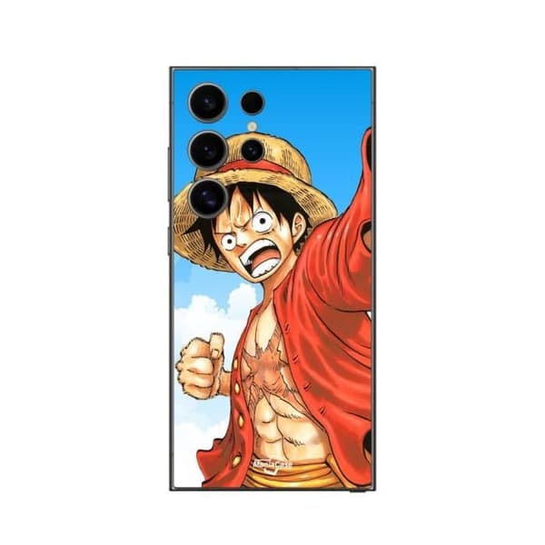 Coque - MANIACASE - Samsung Galaxy S25 Ultra - Blød - Blå - Monkey D Luffy