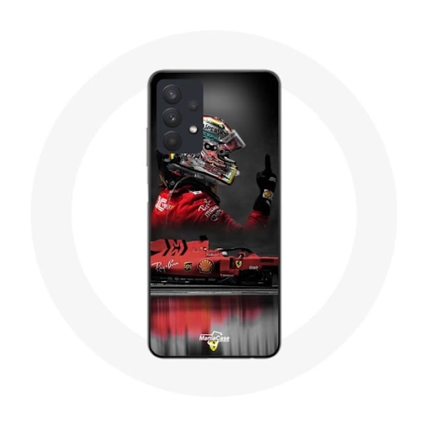 Skal för Samsung Galaxy A32 5G Formel 1 Sebastian Vettel F1-förare Röd