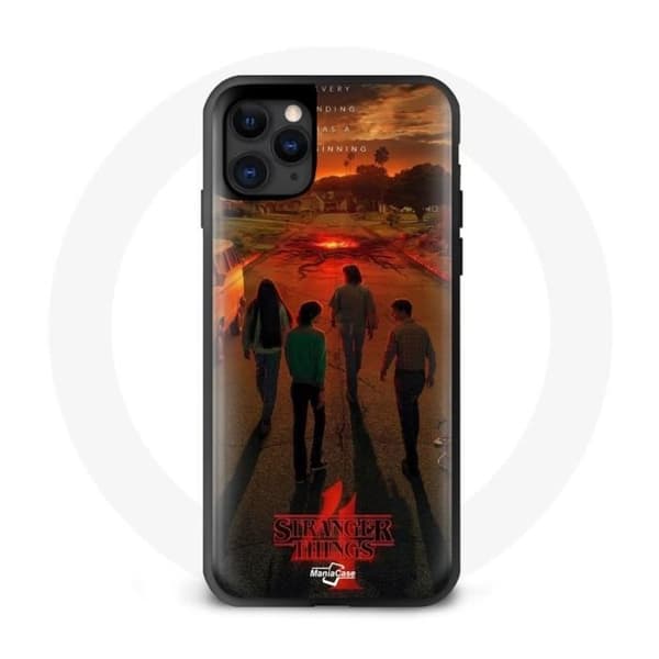 Fodral för Iphone 13 Pro Max Stranger Things Säsong 4 Affisch Konst Teoriutrustningar
