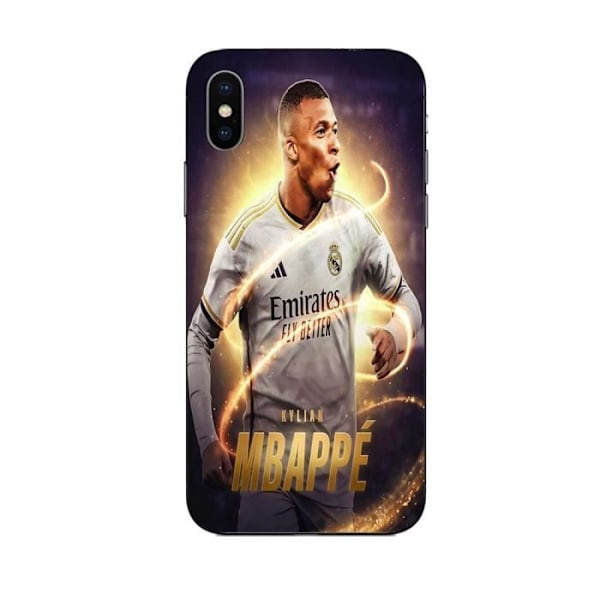 Coque Maniacase för iPhone X Kylian Mbappe Real Madrid Bakgrundsbild